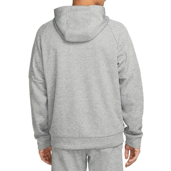 Nike Men's Therma Fit Hoodie Fitness Full Zip Heather Grey Size L DQ4830-063 - Picture 2 of 7